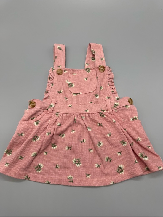 Nicole Miller Other - Nicole Miller Pink Floral Pinafore with Pocket Detail